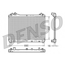 DRM47011 DENSO Радиатор, охлаждение двигателя