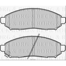 BBP2389 BORG & BECK Комплект тормозных колодок, дисковый тормоз