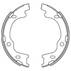 4699.00 REMSA Комплект тормозных колодок, стояночная тормозная с