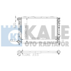 230900 KALE OTO RADYATOR Радиатор, охлаждение двигателя