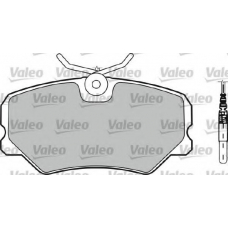 598179 VALEO Комплект тормозных колодок, дисковый тормоз