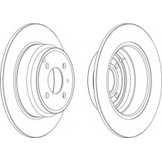 DDF551-1 FERODO Тормозной диск