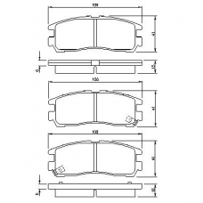 0 986 424 467 BOSCH Комплект тормозных колодок, дисковый тормоз