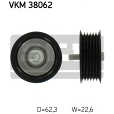 VKM 38062 SKF Паразитный / ведущий ролик, поликлиновой ремень