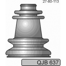 QJB637 QUINTON HAZELL Комплект пылника, приводной вал