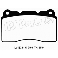 IBD-1510 IPS Parts Комплект тормозных колодок, дисковый тормоз