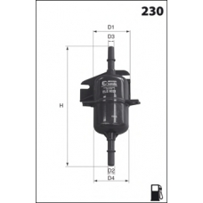 ELE6021 MECAFILTER Топливный фильтр