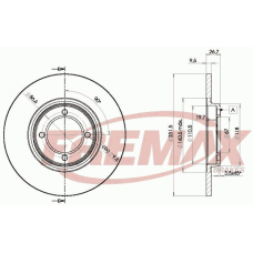 BD-0976 FREMAX Тормозной диск