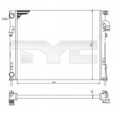 725-0031 TYC Радиатор, охлаждение двигателя