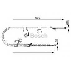 1 987 482 220 BOSCH Трос, стояночная тормозная система