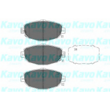 KBP-9072 KAVO PARTS Комплект тормозных колодок, дисковый тормоз