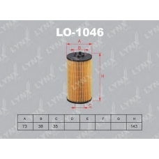 LO1046 LYNX Картридж масляного фильтра
