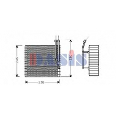 820060N AKS DASIS Испаритель, кондиционер