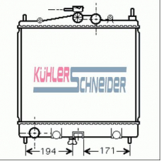 1600991 KUHLER SCHNEIDER Радиатор, охлаждение двигател