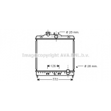 HDA2067 AVA Радиатор, охлаждение двигателя