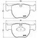 P 44 012 BREMBO Комплект тормозных колодок, дисковый тормоз