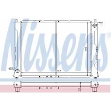 64031 NISSENS Радиатор, охлаждение двигателя