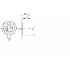 TKR 9201 TIMKEN Паразитный / ведущий ролик, зубчатый ремень