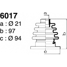 6017 DEPA Комплект пылника, приводной вал
