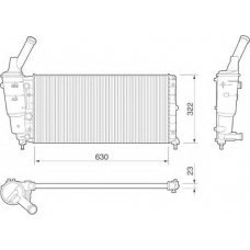 350213177000 MAGNETI MARELLI Радиатор, охлаждение двигателя