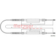 10.4732 METZGER Трос, стояночная тормозная система