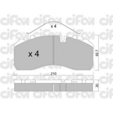 822-584-0 CIFAM Комплект тормозных колодок, дисковый тормоз