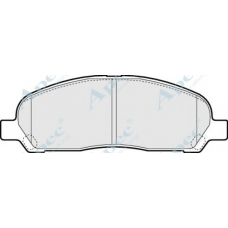 PAD1421 APEC Комплект тормозных колодок, дисковый тормоз