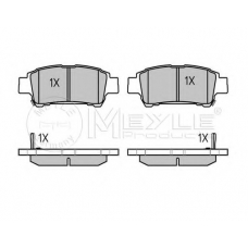 025 236 4616/W MEYLE Комплект тормозных колодок, дисковый тормоз