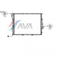 BW2302 AVA Радиатор, охлаждение двигателя