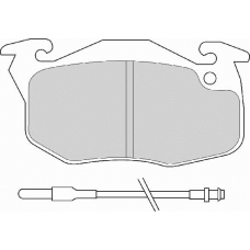 FD6370A NECTO Комплект тормозных колодок, дисковый тормоз