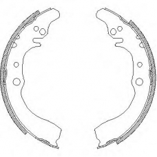 Z4133.00 WOKING Комплект тормозных колодок