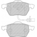 FDB1717 FERODO Комплект тормозных колодок, дисковый тормоз