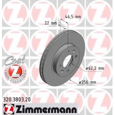 320.3803.20 ZIMMERMANN Тормозной диск
