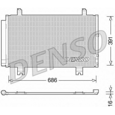 DCN51013 DENSO Конденсатор, кондиционер