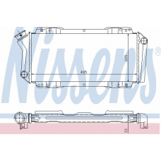 62092 NISSENS Радиатор, охлаждение двигателя