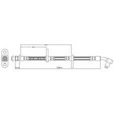 VBH773 MOTAQUIP Тормозной шланг