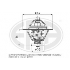 350386 ERA Термостат, охлаждающая жидкость