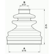 SJK7068.00 OPEN PARTS Комплект пылника, приводной вал