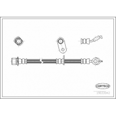 19033042 CORTECO Тормозной шланг