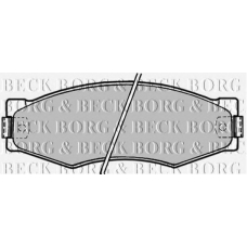 BBP1180 BORG & BECK Комплект тормозных колодок, дисковый тормоз