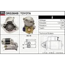 DRS3649 DELCO REMY Стартер