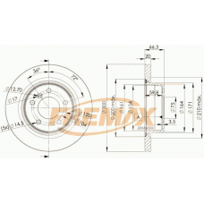 BD-3406-50 FREMAX Тормозной диск