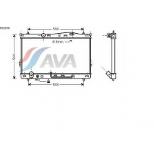 HY2078 AVA Радиатор, охлаждение двигателя