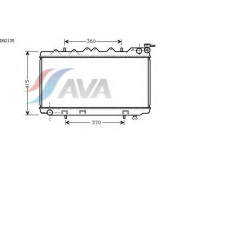 DN2135 AVA Радиатор, охлаждение двигателя