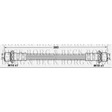 BBH7223 BORG & BECK Тормозной шланг