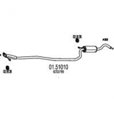01.51010 MTS Средний глушитель выхлопных газов