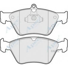 PAD847 APEC Комплект тормозных колодок, дисковый тормоз