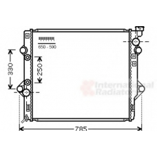 53002644 VAN WEZEL Радиатор, охлаждение двигателя