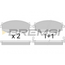 BP2439 BREMSI Комплект тормозных колодок, дисковый тормоз