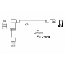 0 986 356 308 BOSCH Комплект проводов зажигания